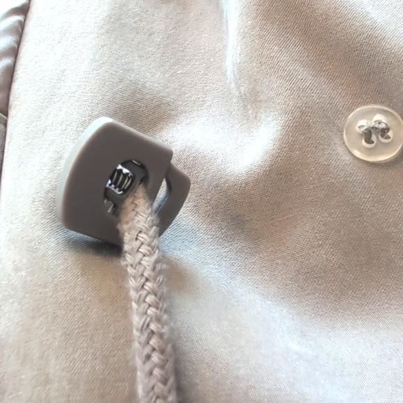 Vintage Fleet Street neutral slouchy draped trench coat W gold buttons. 10P - Picture 14 of 15